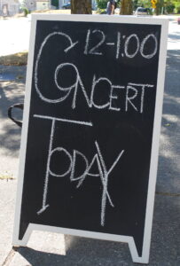 Signboard For Listen Live at Lunch